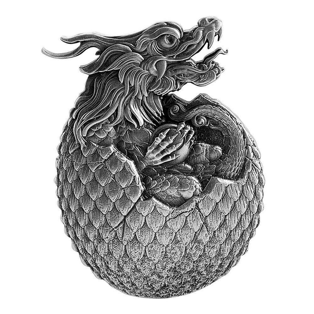 2022 2oz Chad Hatched Series - Chinese Dragon Egg 1