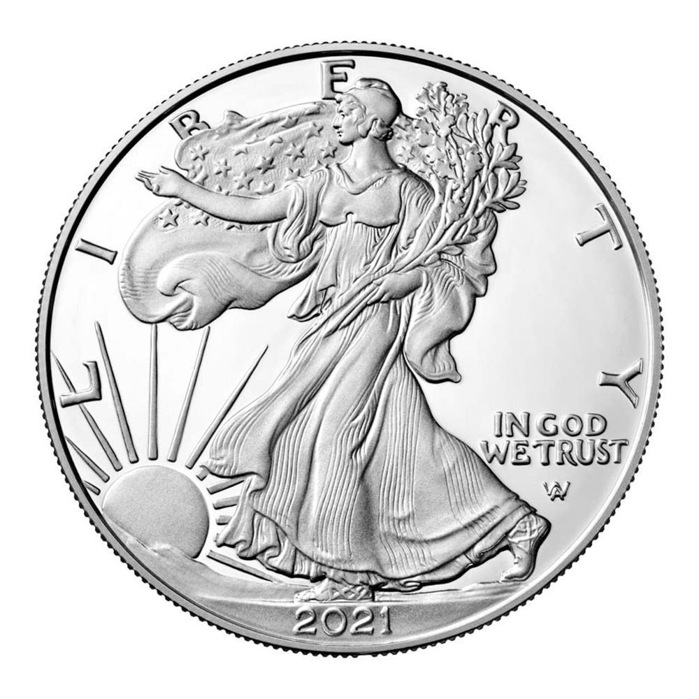 2021 1oz Silver Proof American Eagle 1