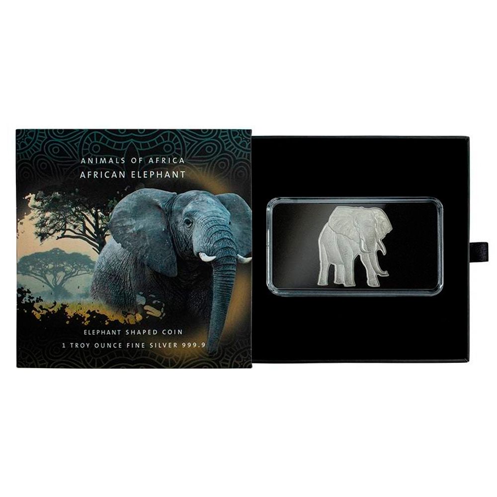 2021 1oz Solomon Islands .9999 Silver African Elephant 3