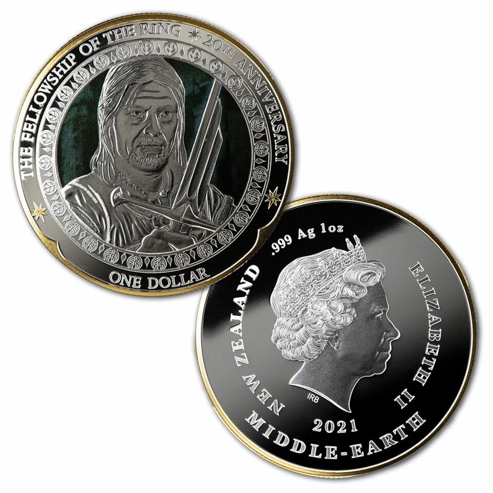 2021 LOTR 20th Anniversary Silver 3 x 1oz Coin Set - The Fellowship