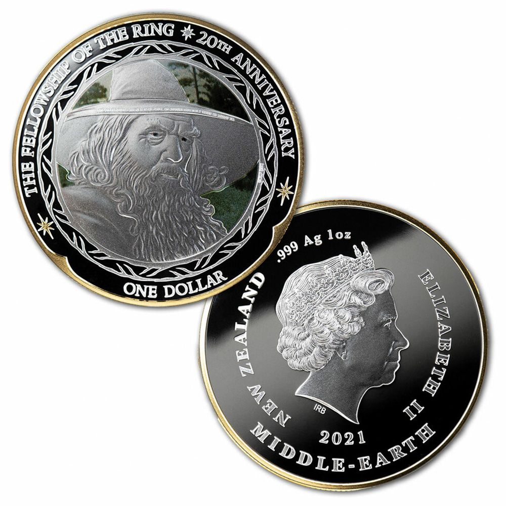 2021 LOTR 20th Anniversary Silver 3 x 1oz Coin Set - The Fellowship