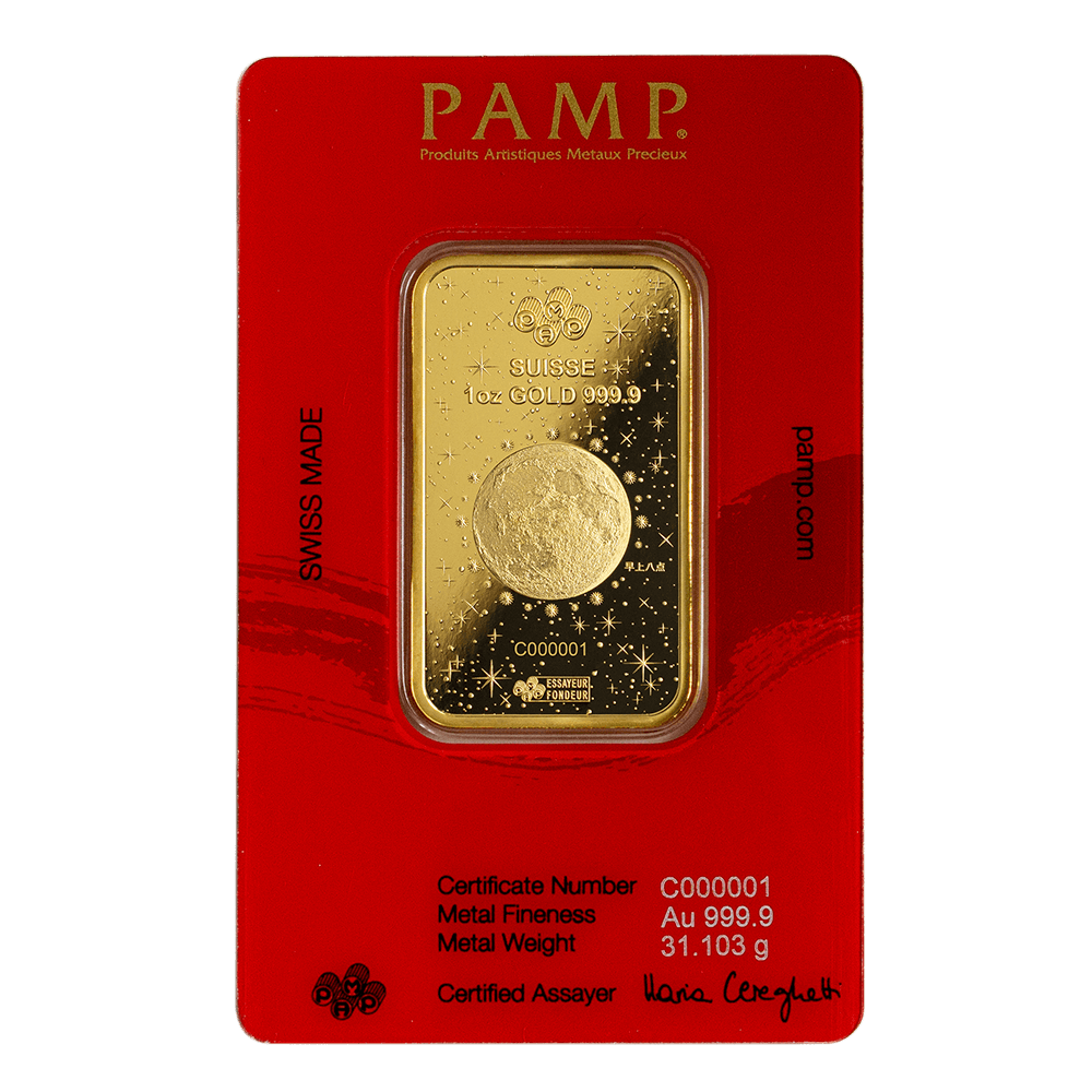 1oz PAMP 2024 Year of the Dragon - Legend of the Azure Dragon 1oz Gold Bar