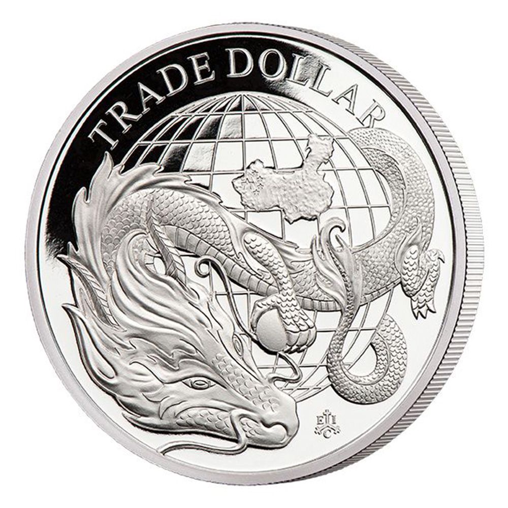 2021 EIC 1 oz Silver £2 St Helena Modern Chinese Trade Dollar Proof Coin
