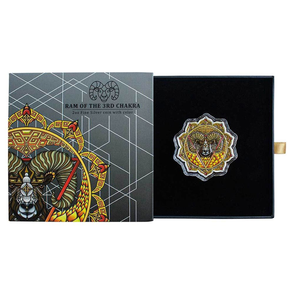 2022 Phil Lewis Ram of the 3rd Chakra 2oz Silver Proof Coin