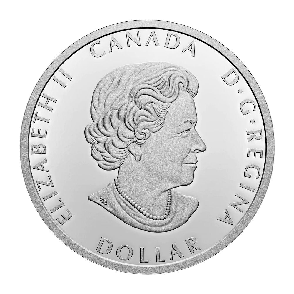 2022 5oz Royal Canadian Mint Fine Silver - Peace Dollar back 2