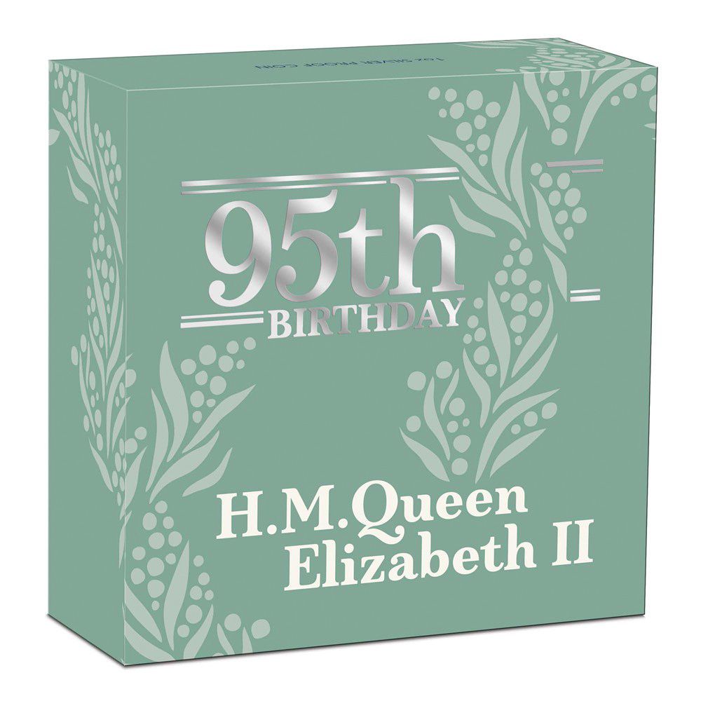 2021 Perth Mint - Her Majesty Queen Elizabeth II 95th Birthday - 1oz Silver Proof Coin box 5