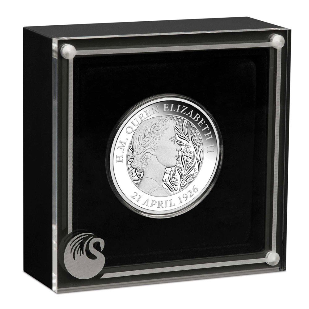 2021 Perth Mint - Her Majesty Queen Elizabeth II 95th Birthday - 1oz Silver Proof Coin case 4