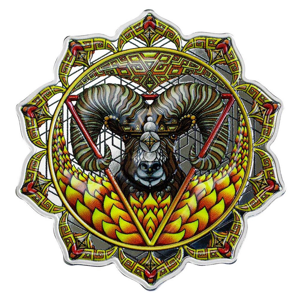 2022 Phil Lewis Ram of the 3rd Chakra 2oz Silver Proof Coin