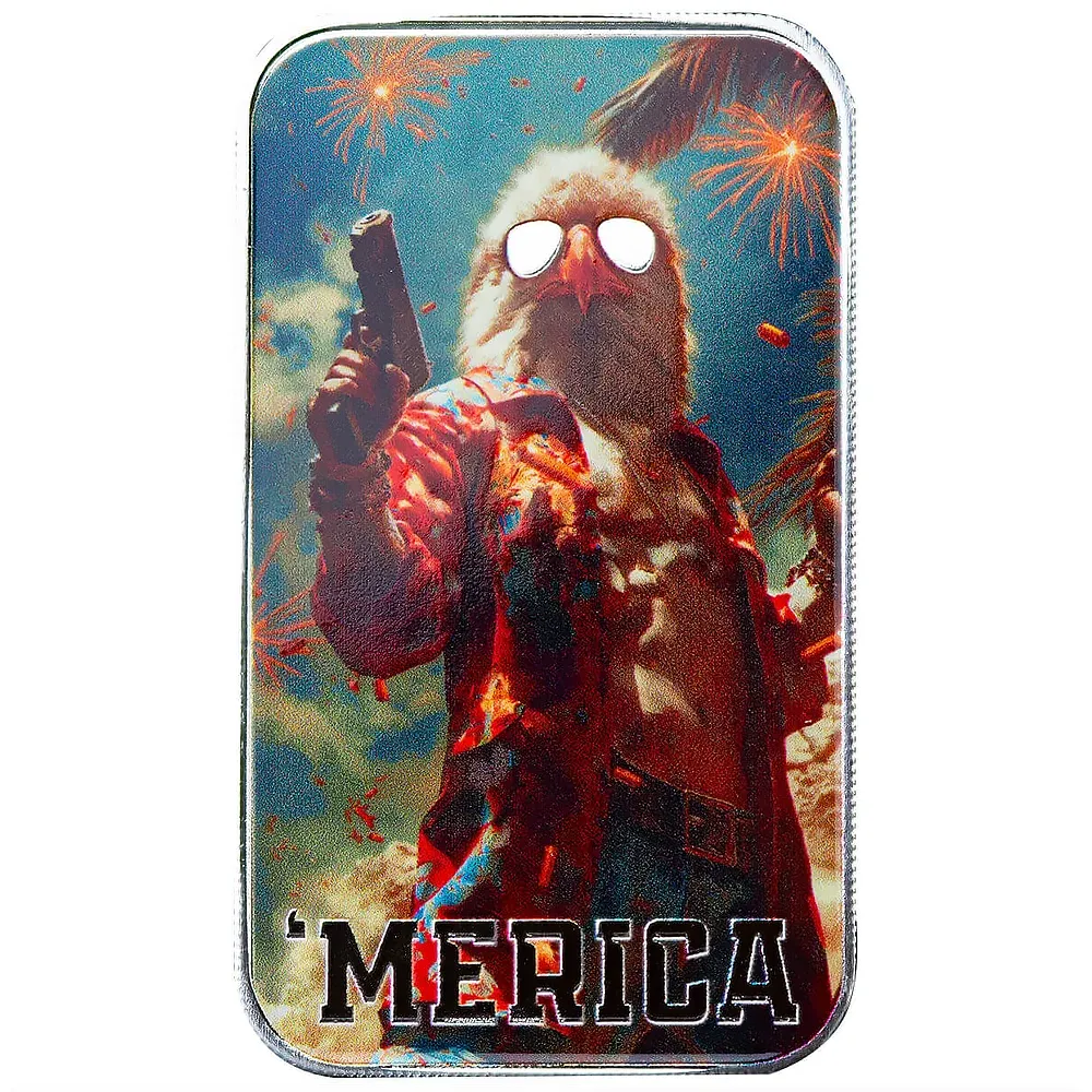 Scottsdale 'Merica Eagle 1 oz .999 Silver Color Bar