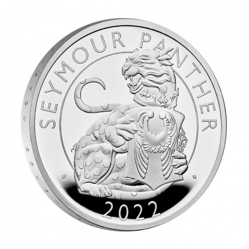 2022 Great Britain 1 oz Silver Tudor Beast Seymour Panther 2 Coin Set Proof Coin