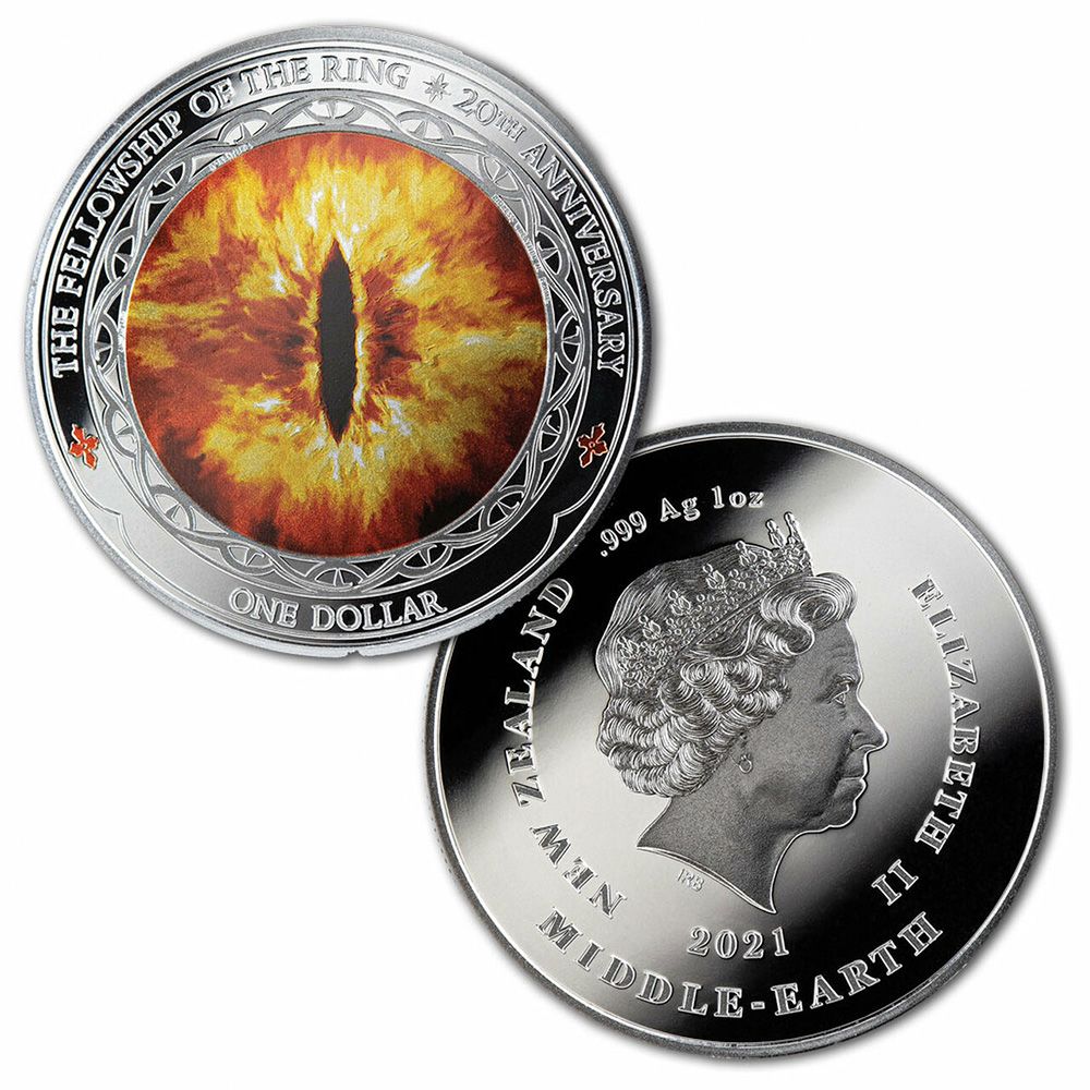 2021 LOTR 20th Anniversary Silver 3 x 1oz Coin Set - Shadow in the East 3