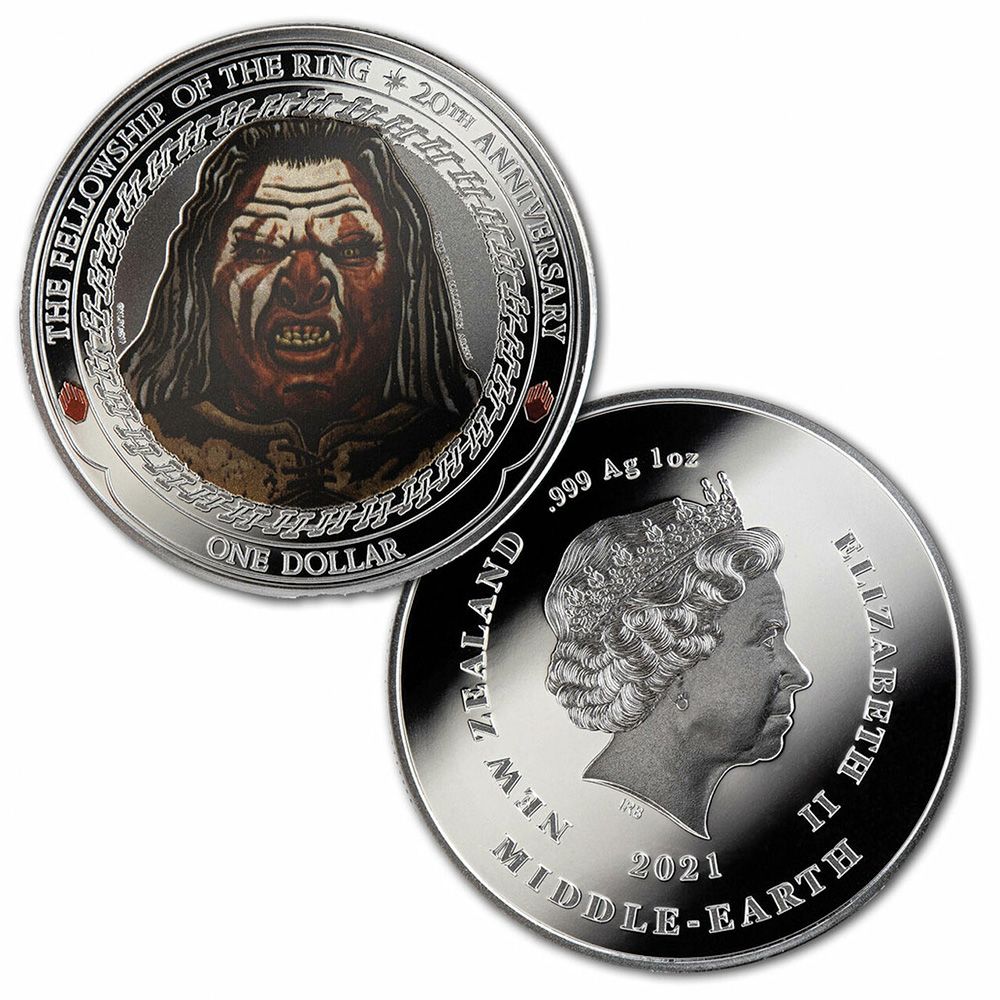 2021 LOTR 20th Anniversary Silver 3 x 1oz Coin Set - Shadow in the East 5