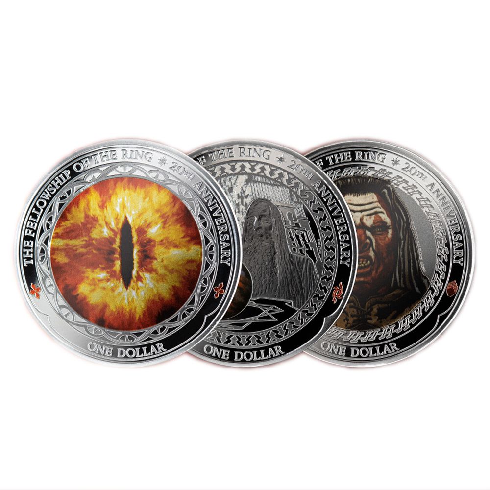 2021 LOTR 20th Anniversary Silver 3 x 1oz Coin Set - Shadow in the East 1