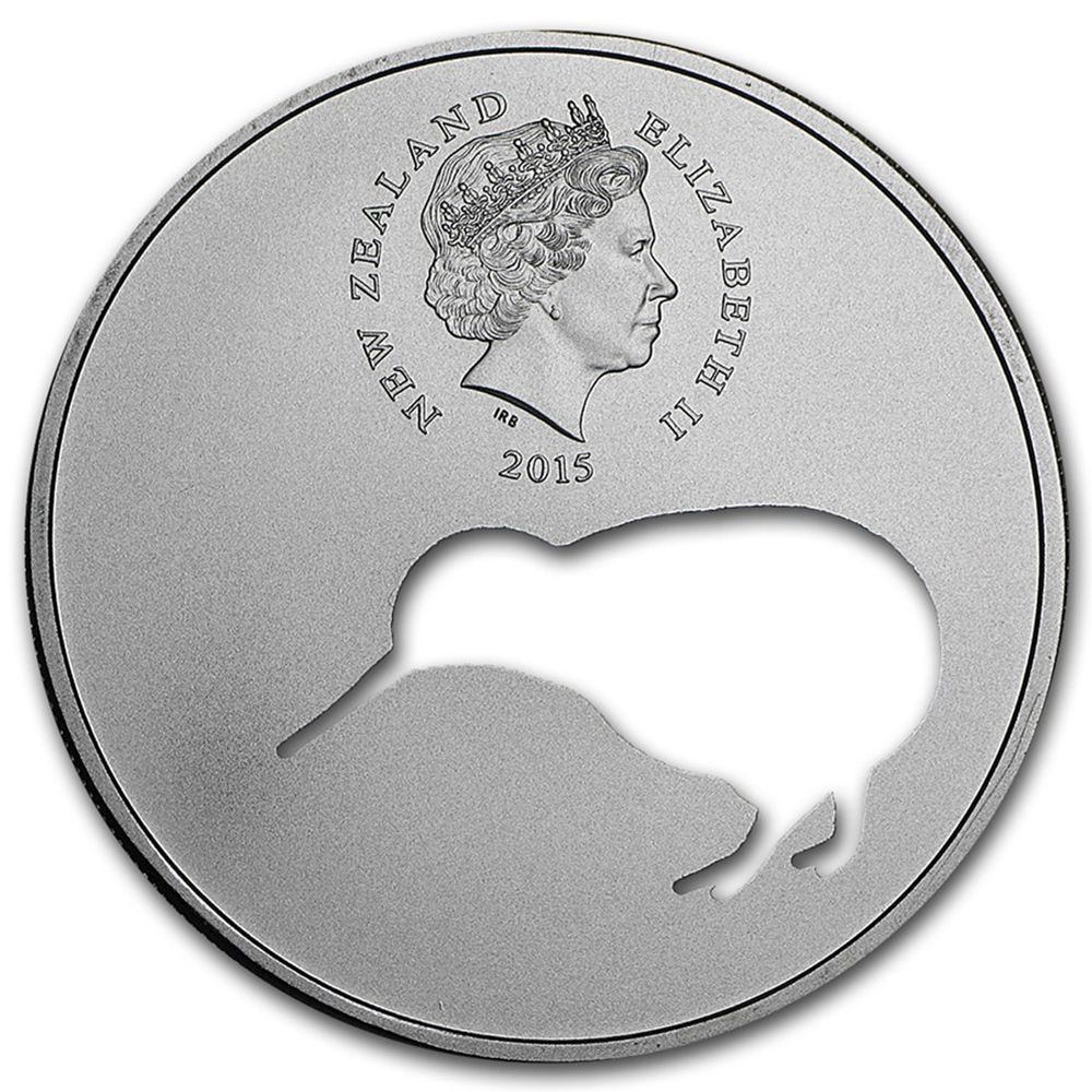 Silver 1oz Kiwi Silhouette Proof Coin-2