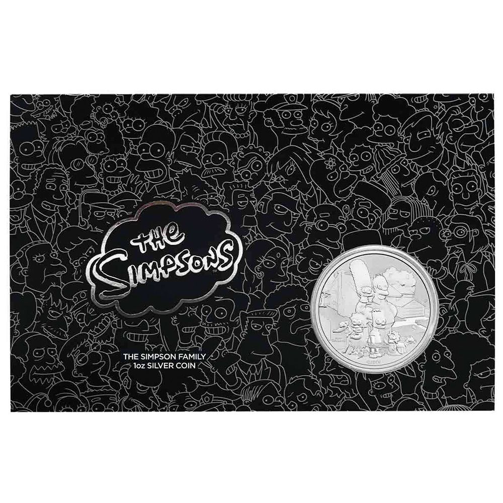 2021 Perth Mint 1oz Simpson Family .9999 Silver Coin in Card Card 3