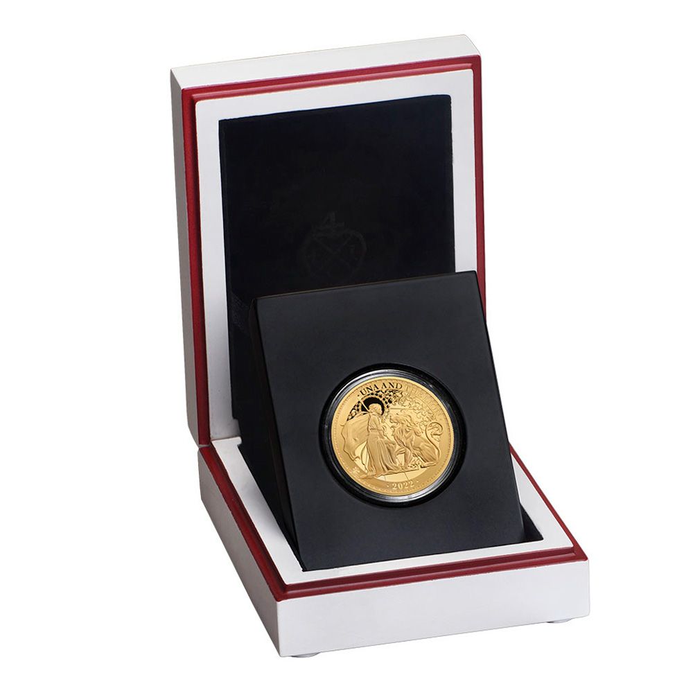 2021 St Helena Una & The Lion 1 oz Pure Gold Proof Coin - East